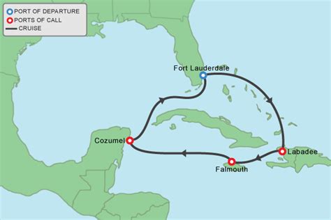 Caribbean Cruise Routes / Jewel Of The Seas Itinerary Current Position ...