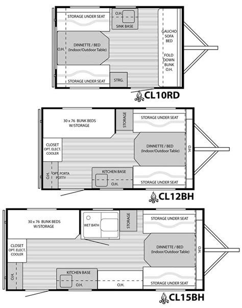 Small Camper Trailer Floor Plans - floorplans.click