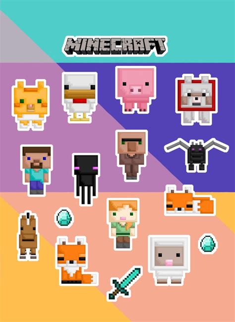 Printable Minecraft Stickers