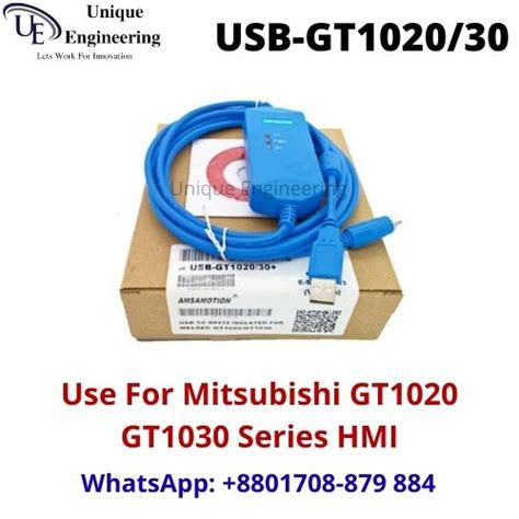 Mitsubishi HMI Programming Cable USB GT1020 GT1030 - Unique