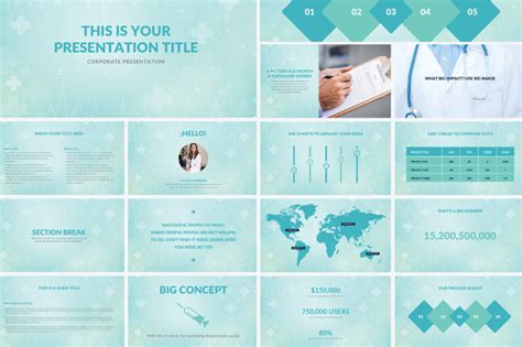 27 Free Medical PowerPoint Templates with Modern Professional Design