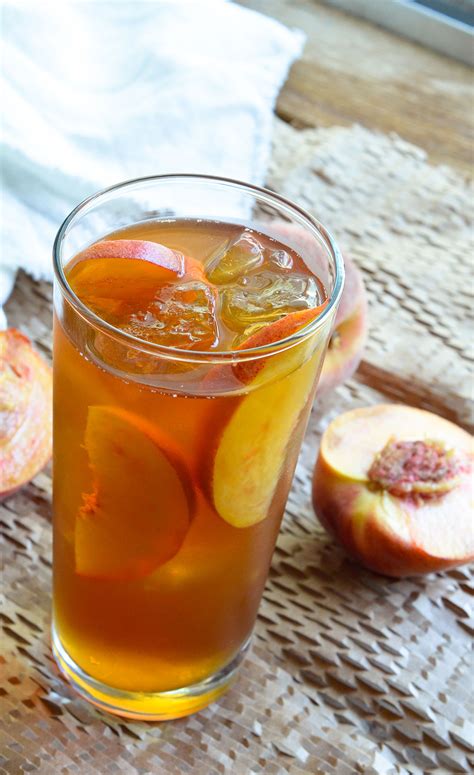 Peach Iced Tea Recipe - WonkyWonderful