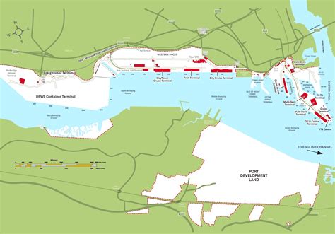 Southampton Port map - Ontheworldmap.com