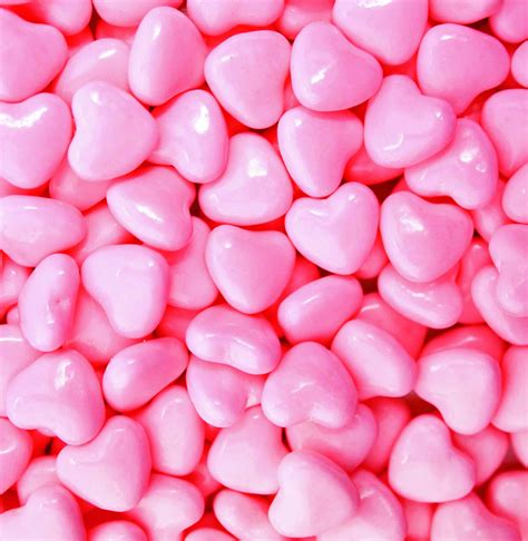 Candy Hearts - Bright Pink - Bulk Candy Store | Pastel pink aesthetic ...