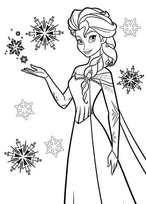 Elsa Frozen with snowflakes – Featured Animation