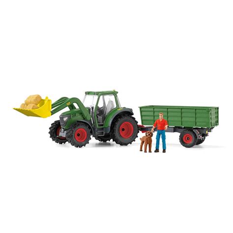 Schleich Farm World Tractor with Trailer – Maziply Toys