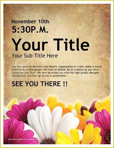 Free Printable Event Flyer Template Printable Templates