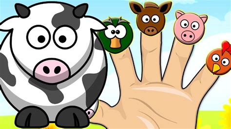 Finger Family Farm Animals Song! | Kids Learning Videos - YouTube