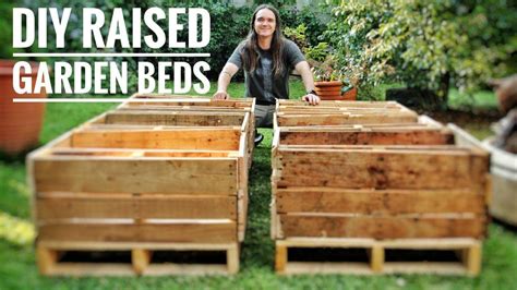 Raised Flower Beds From Pallets