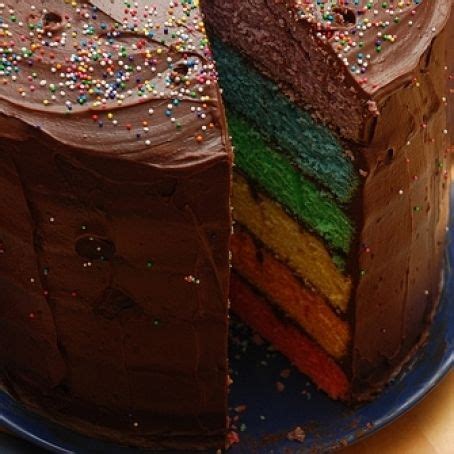 Recipe: Chocolate rainbow cake, rated 2.4/5 - 77 votes