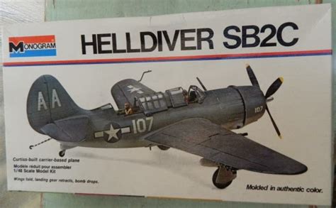 Antiques Texas City: Helldiver SB2C 1/48 scale Model Kit Monogram 6831 ...