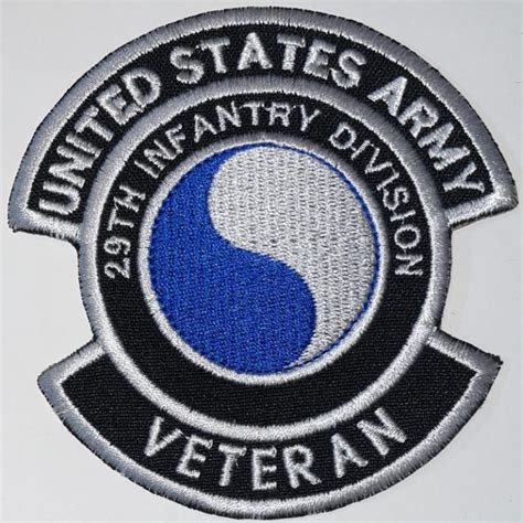 US Army 29th Infantry Division Veteran Patch - Decal Patch - Co