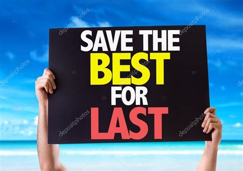 Save the Best for Last card — Stock Photo © gustavofrazao #73411837