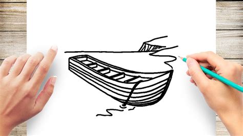 Row Boat Drawing