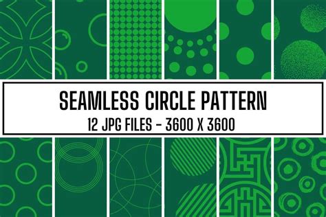 Green Circle Pattern Graphic by BigBosss · Creative Fabrica