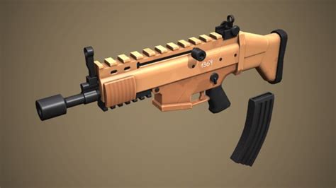 Stylized scar rifle 3D - TurboSquid 1428281