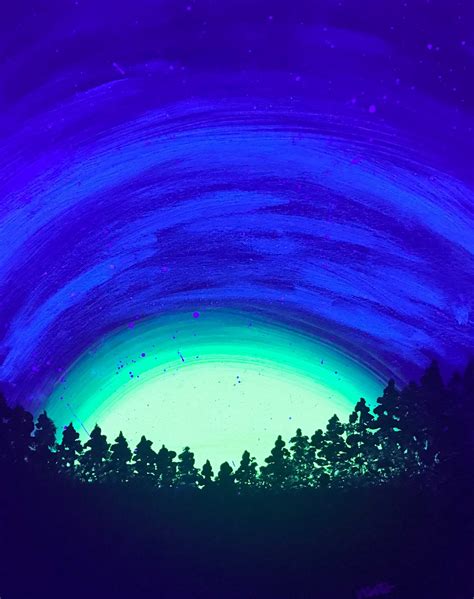 BLACKLIGHT Painting Sip & Paint “Northern Lights” | Vincent's Eat ...