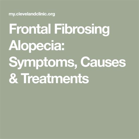 Frontal Fibrosing Alopecia: Symptoms, Causes & Treatments | Alopecia ...