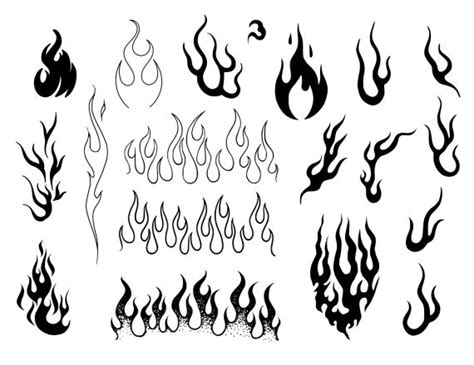 Fire Flame Tattoo Vector (EPS, SVG) | OnlyGFX.com