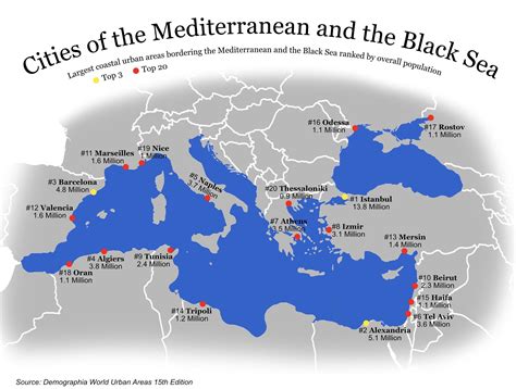 12 maps that explain the Mediterranean Sea - Vivid Maps