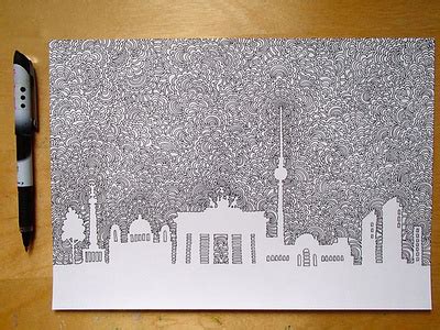 Berlin Skyline Drawing Meditation by Kaitlyn Parker on Dribbble