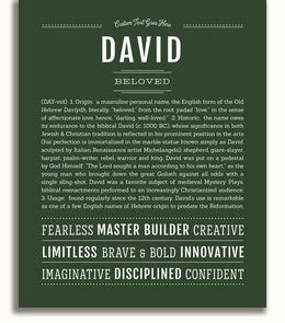 David | Name Art Print – Name Stories