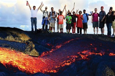 Hot Lava Hike to See Lava Volcano Tour 2022 - Big Island of Hawaii