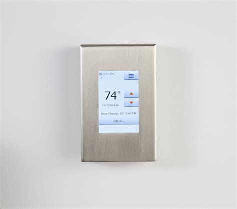 Decorative Thermostat Cover Satin Nickel - Floor Source and Supply