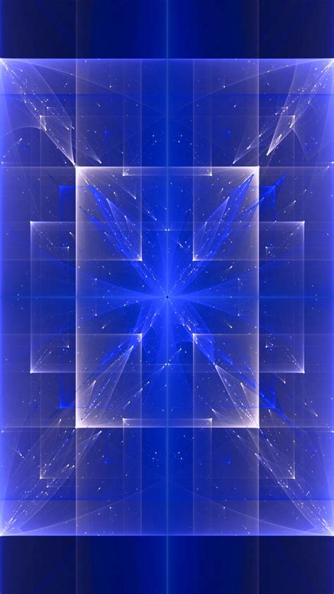 Geometric Blue Abstract Pattern Wallpaper