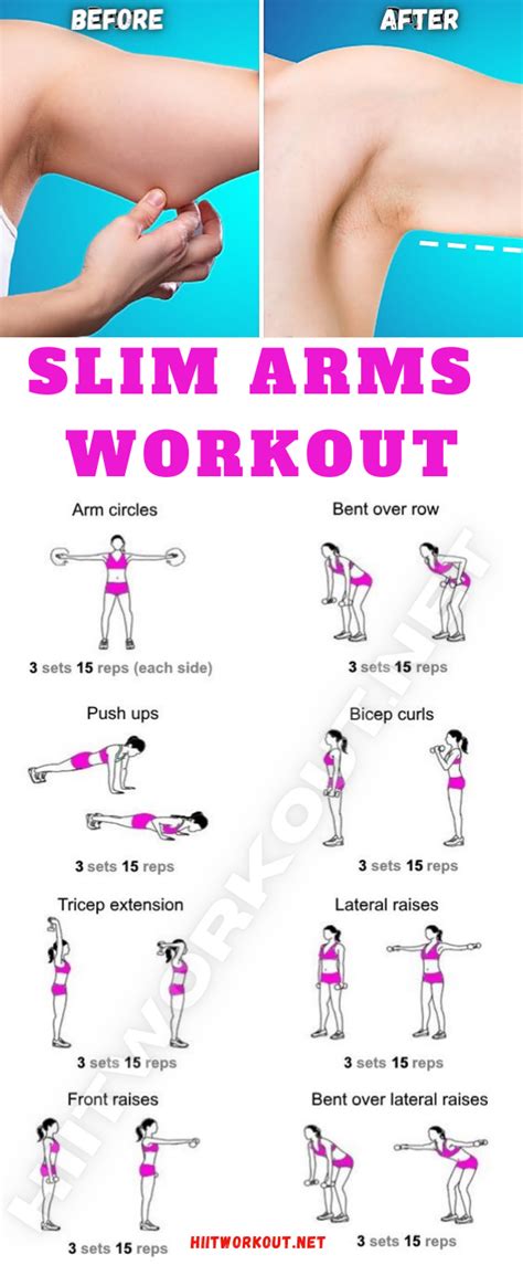 Slim arms workout – Artofit