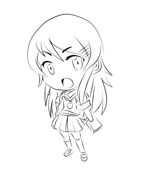 Chibi Outline By Xtsukinokurokage On Deviantart