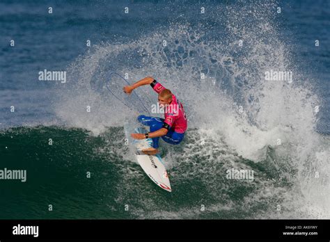 Australia's professional surfer Mick Fanning surfs a wave during the ...