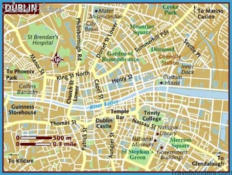 Dublin City Map - TravelsFinders.Com