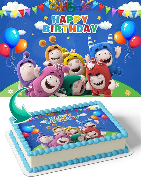 OddBods Cartoon Kids Edible Cake Toppers – Ediblecakeimage