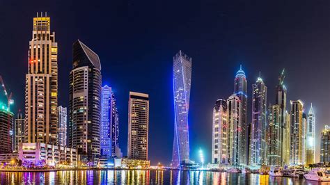 Dubai Buildings Night Lights Wallpapers - Wallpaper Cave