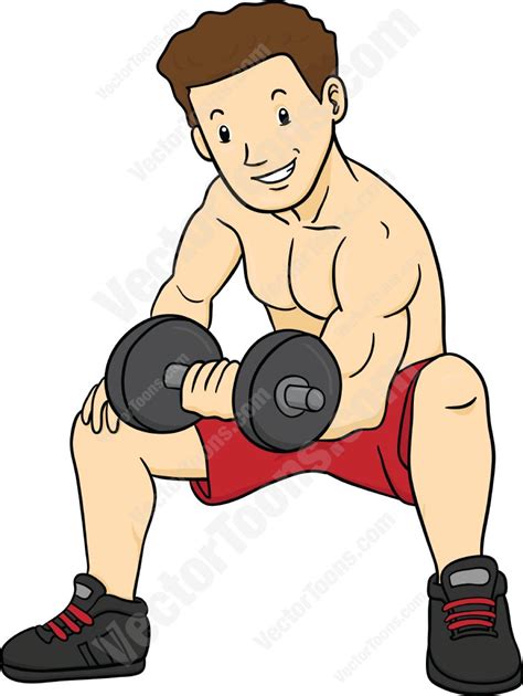 Cartoon Workout Clip Art