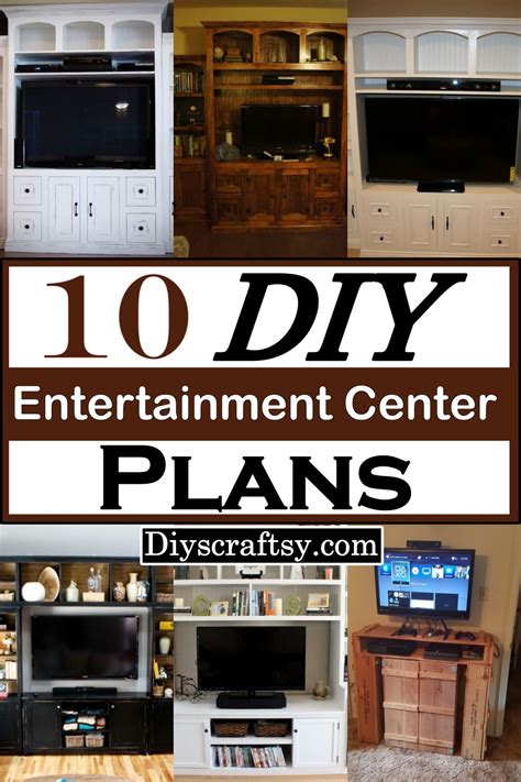 10 DIY Entertainment Center Plans For Living Rooms - DIYsCraftsy