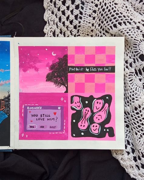 Pink aesthetic 💗 | Book art diy, Diy art painting, Mini canvas art