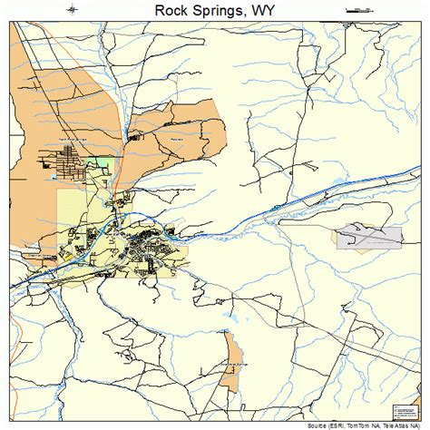 Rock Springs Wyoming Street Map 5667235