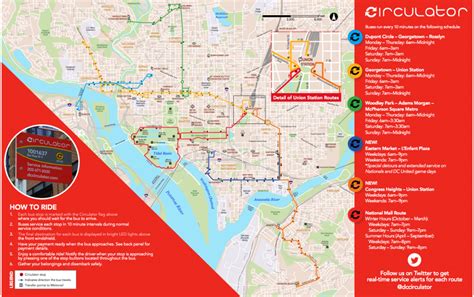 Circulator Bus Dc Map | Zip Code Map