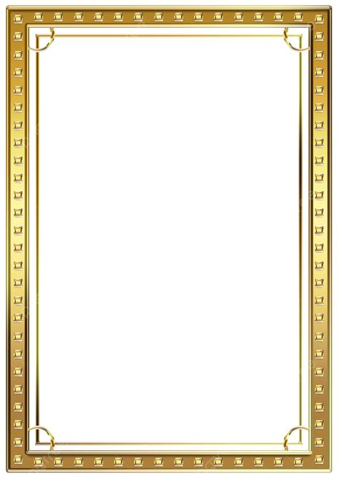 Page Border Shining Gold Photo Frame Psd Border Gold Border Frame ...