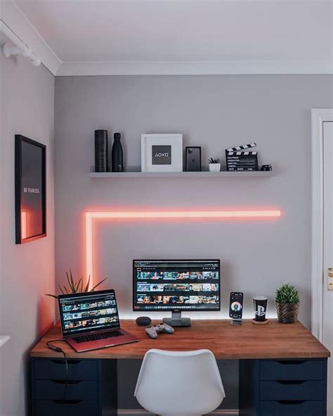 SETUP DESK | MINIMALISM on Instagram: “Do you like led? Rate it 1-10 ...