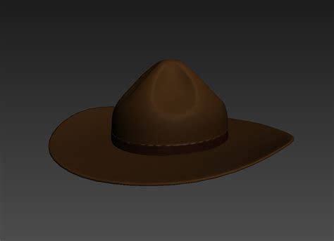 Drill sergeant hat model - TurboSquid 1427801