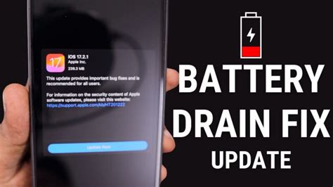 iOS 17.2.1 Fixes Battery Drain Problem on iPhone