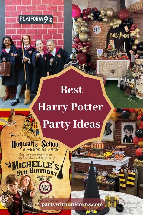 45 Best Harry Potter Party Ideas - Party with Unicorns