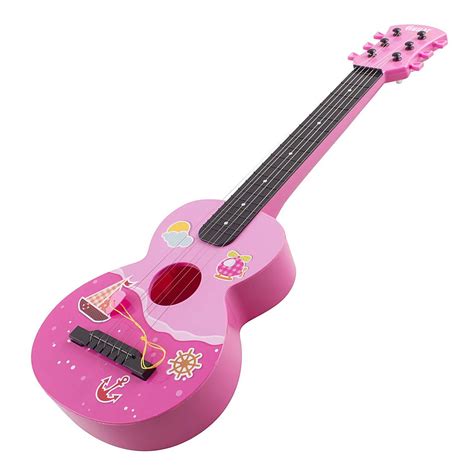 Toy Guitar Rock Star 6 String Acoustic Kids 25.5" Ukulele With Guitar ...