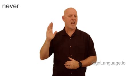 never in ASL - Example # 1 - American Sign Language