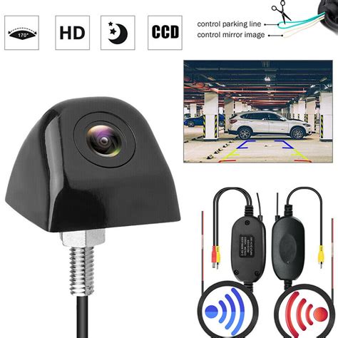 Wireless Car Camera Front/Rear View Reversing Light Camcorder Infrared ...