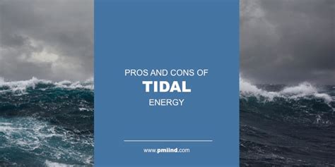 Pros and Cons of Tidal Energy - PMI Industries