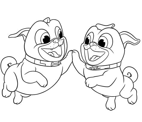 Puppy Dog Pals Coloring Pages Printable for Free Download